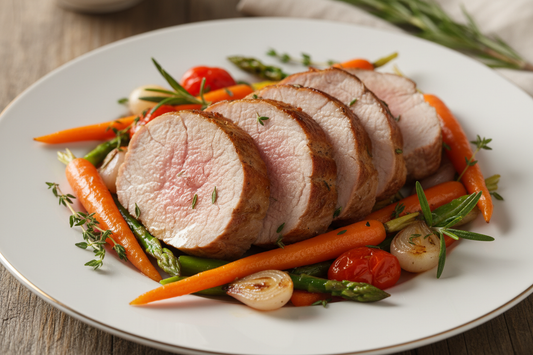An amazing dish of Pork Tenderloin impressive quality and healthy view to make the customer feels I NEED TO EAT THAT