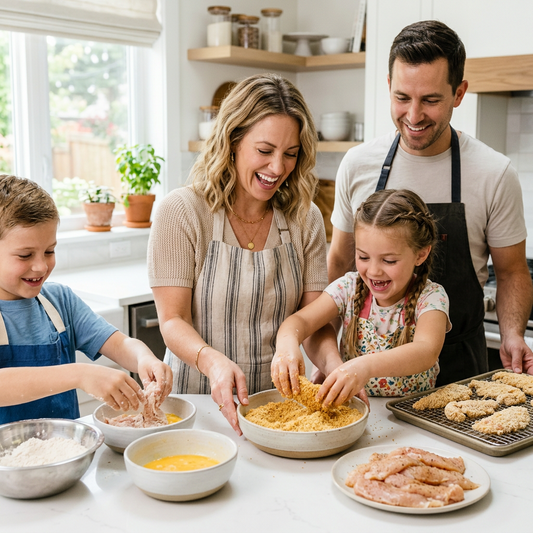 Family breading chicken tenders