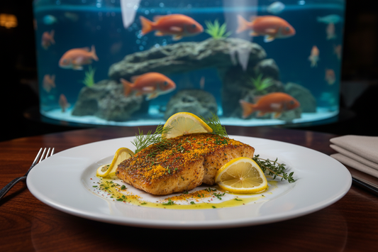 Haz la misma imagen pero que los peces estén normal, no alucinando